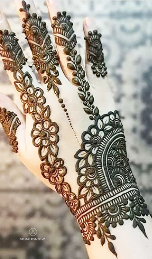 Mehandi Design Back Side