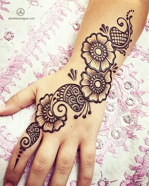 Mehandi Design Back Side