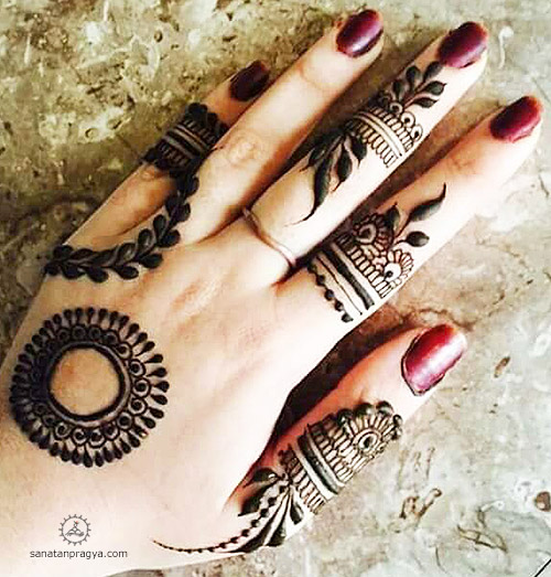 Mehandi Design Back Side