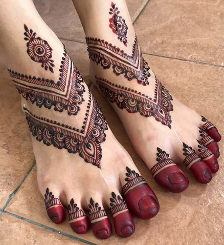 Foot Mehandi Design