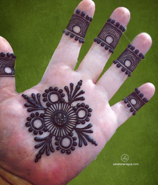 Mandal Mehandi Design