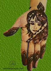 Krishna Mehandi Design