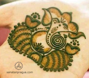 Ganesha Mehandi Design