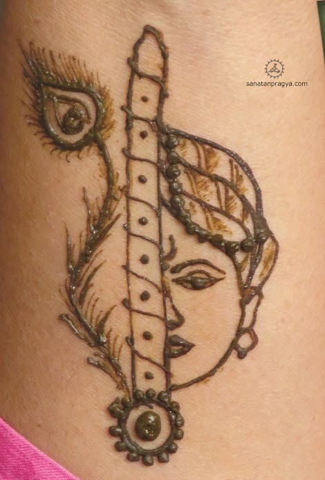 Krishna Mehandi Design